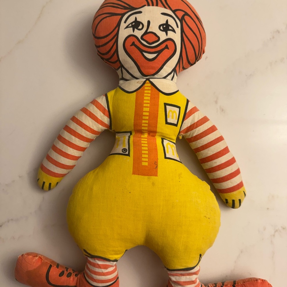 Ronald McDonald Vintage Plush Doll